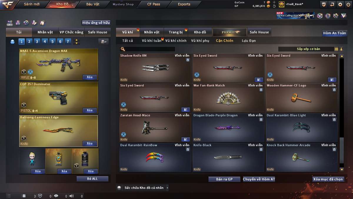 shop acc cf uy tin gia re